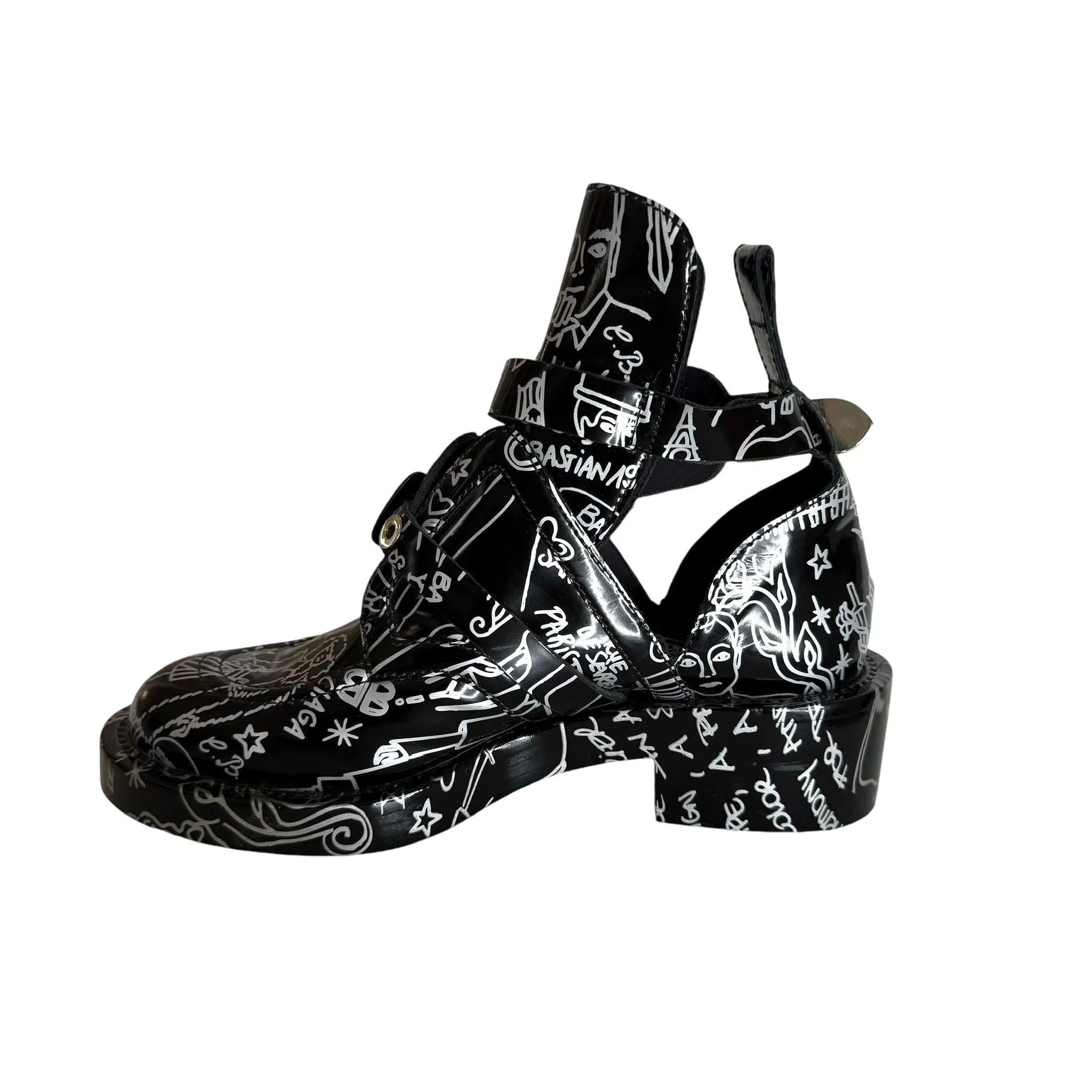 Graffiti Ankle Boots - 8.5