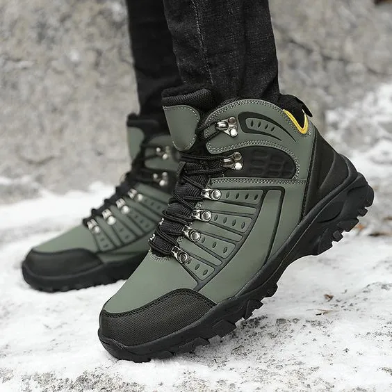 High Top Plush Outdoor Hiking Shoes