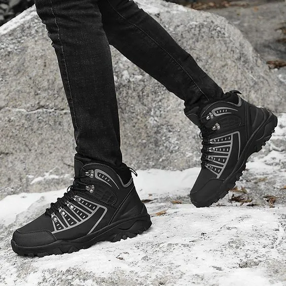 High Top Plush Outdoor Hiking Shoes
