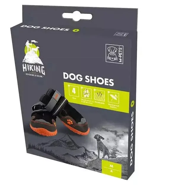 HIKING Dog Shoes Black & Orange