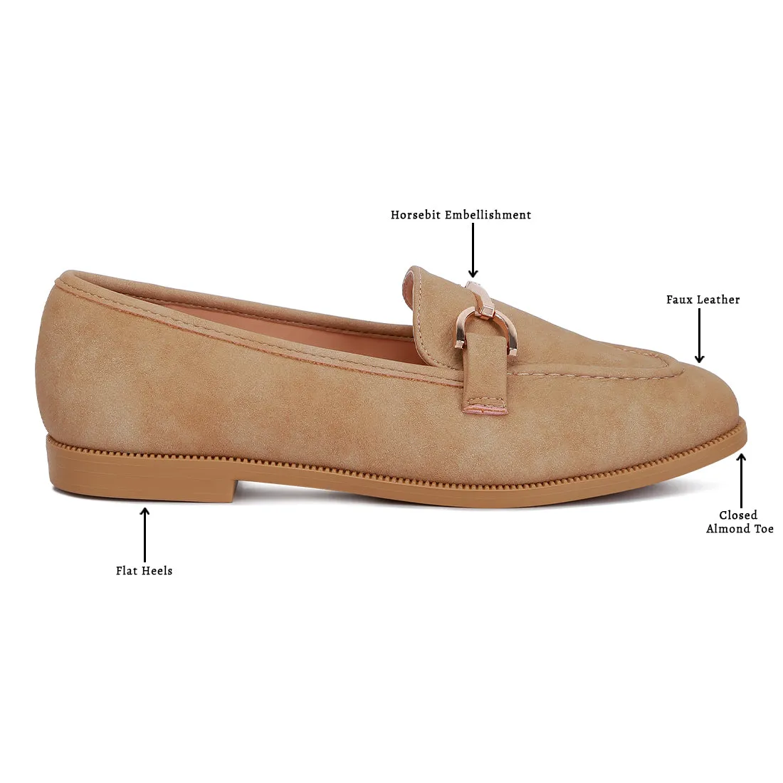 Horsebit Flat Loafers