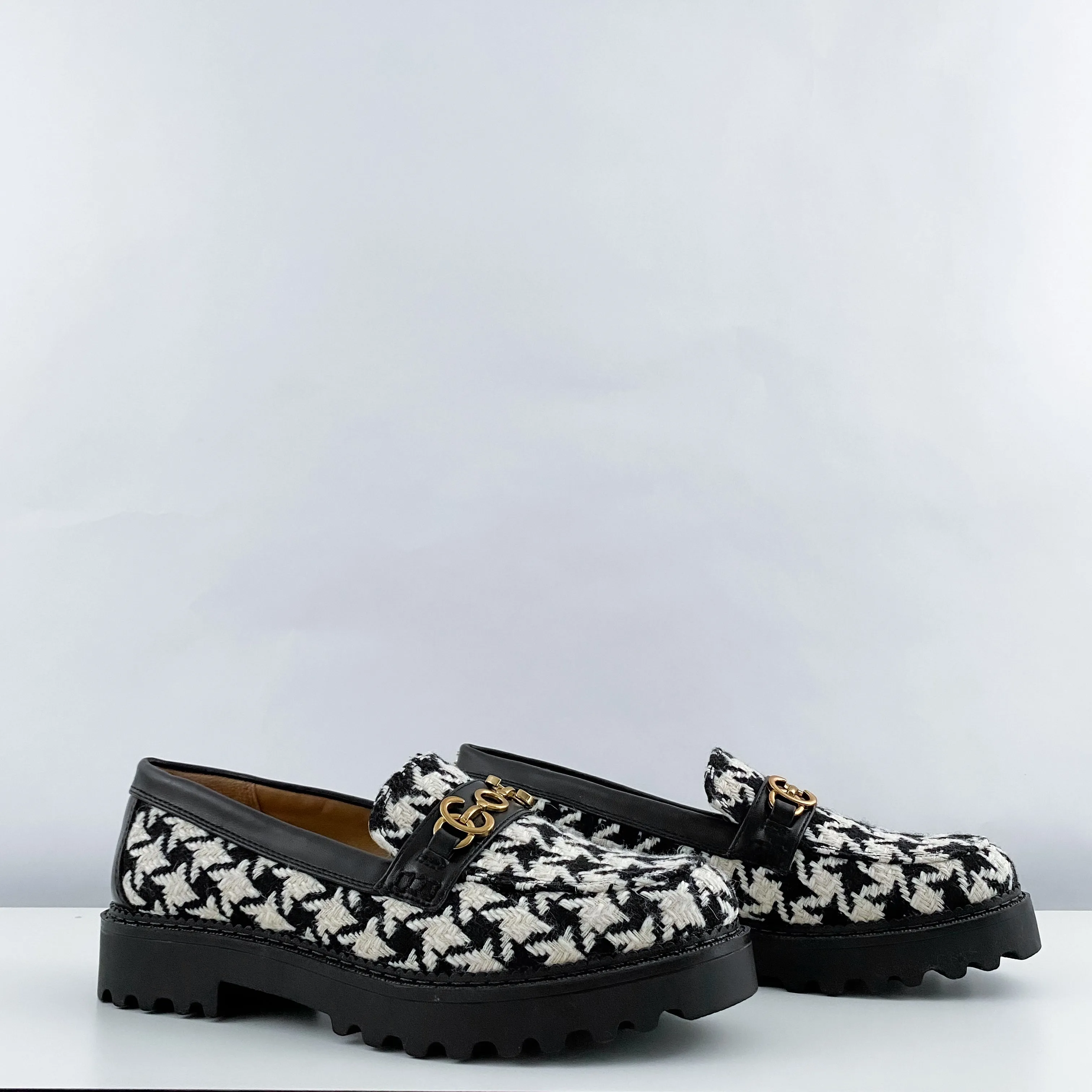 Houndstooth Loafers