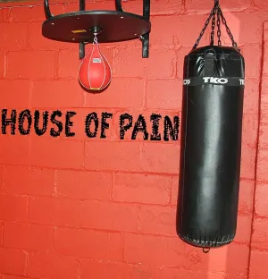 House Of Pain Gym Wall Crossfit MMA Kettlebell | Die Cut Vinyl Sticker Decal