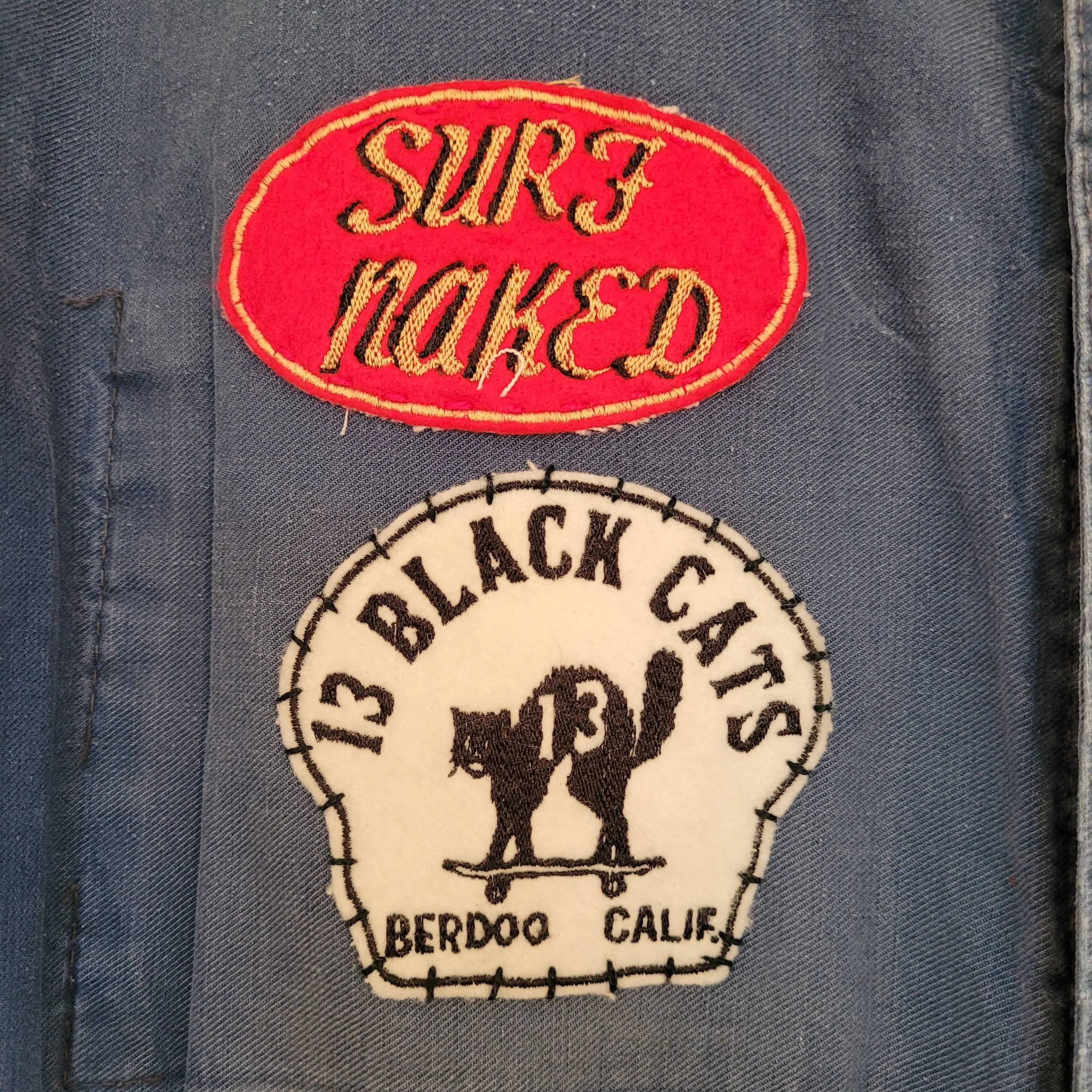 In loving memory of ED "Big Daddy" Roth handpainted french 50's workwear jacket SurFinkl