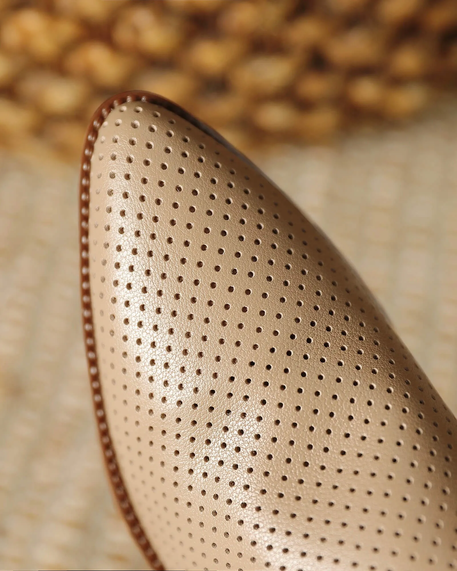 Kina - Perforated Leather Slingbacks