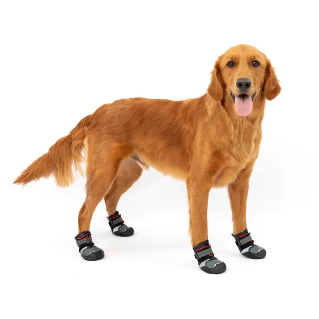 Kurgo Blaze Cross Dog Shoes Black/Grey Set Of 2 Black/Grey