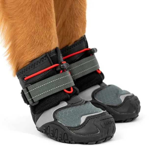 Kurgo Blaze Cross Dog Shoes Black/Grey Set Of 2 Black/Grey