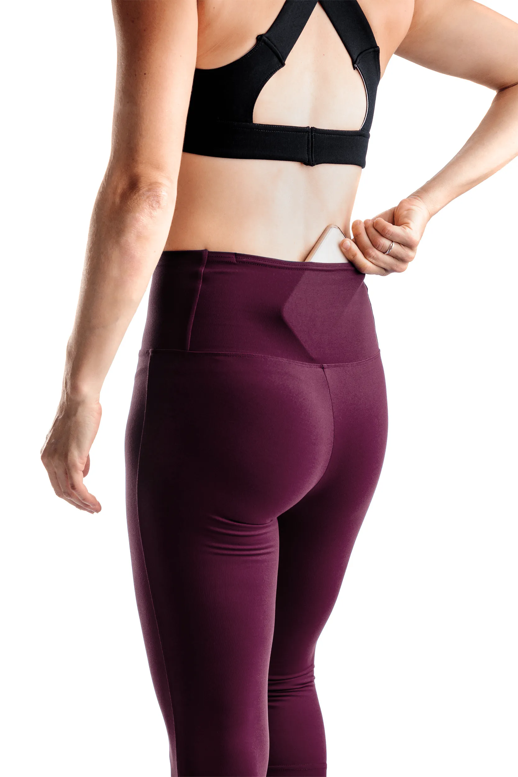 Legging de Sport Le Flex 22'' Taille Plus (Merlot-Camo) de MOOV Activewear