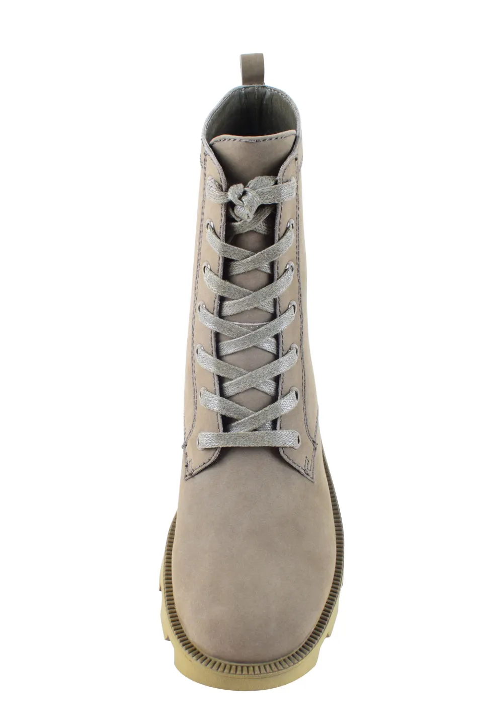 Liam Lace Up Combat Khaki Suede Boot