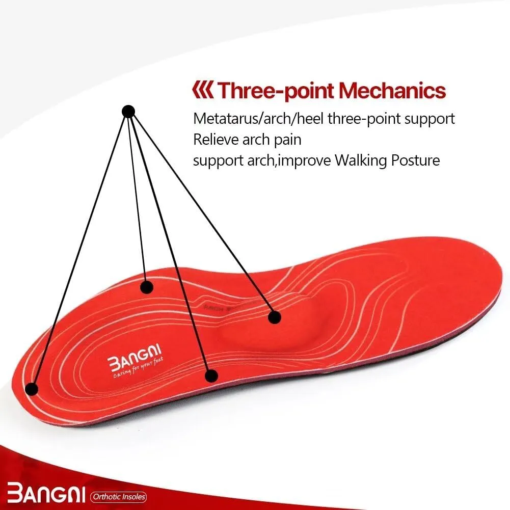 Men 11-11.5 / Women 13-13.5 Arch Support Insoles - Foot Pain Relief & Stability