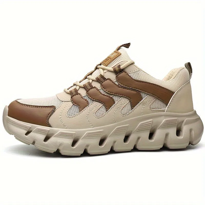 Mens Color Block Steel Toe Safety Work Shoes