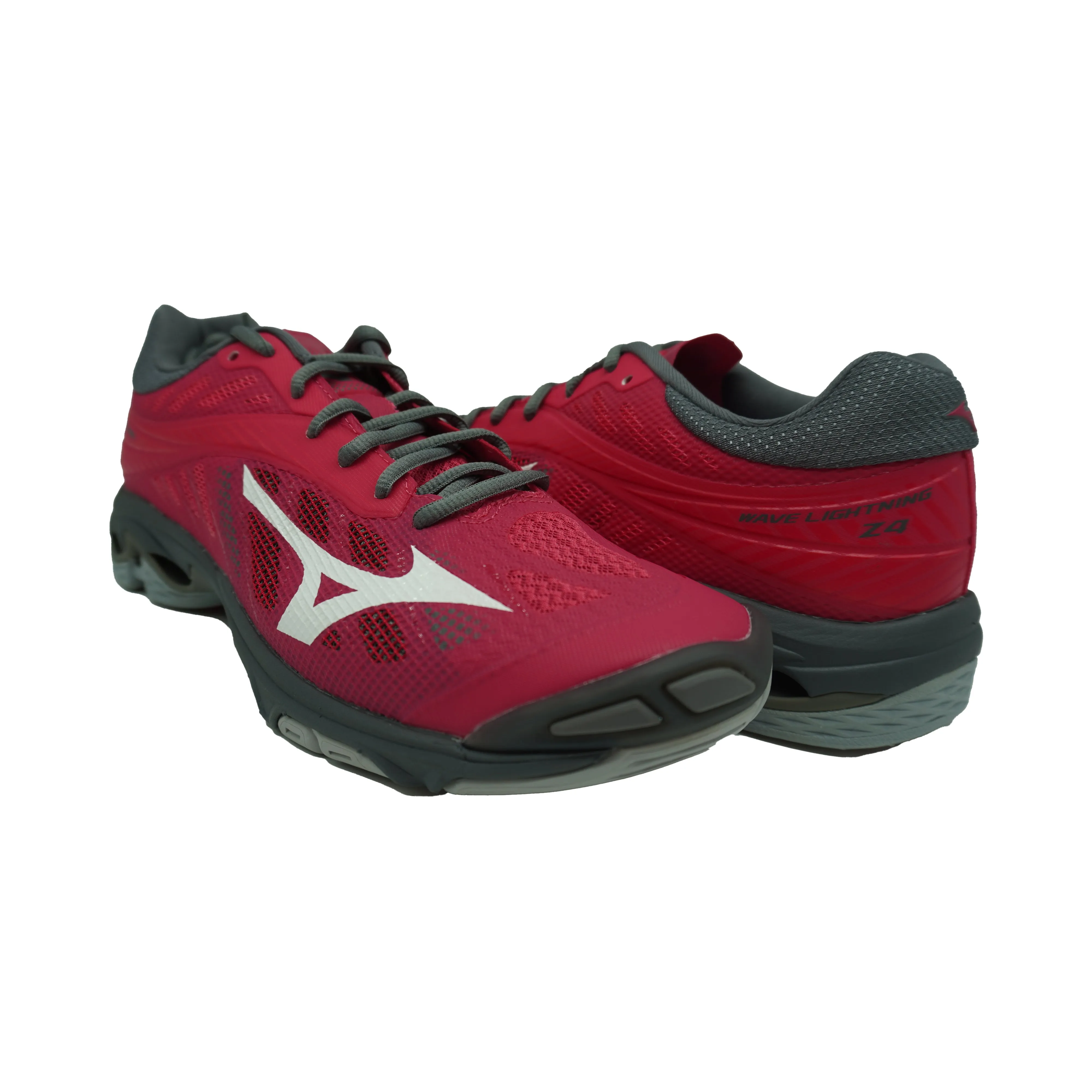Mizuno Women's Wave Lightning Z4 Volleyball Athletic Shoes Pink White Gray 11