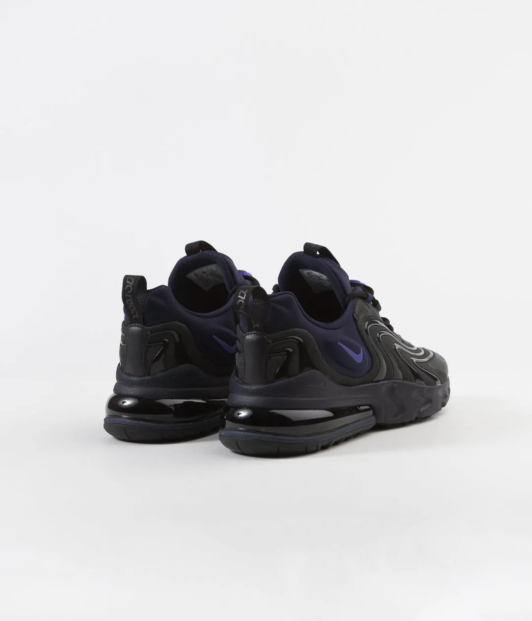 Nike Air Max 270 React ENG Shoes - Black / Sapphire - Obsidian