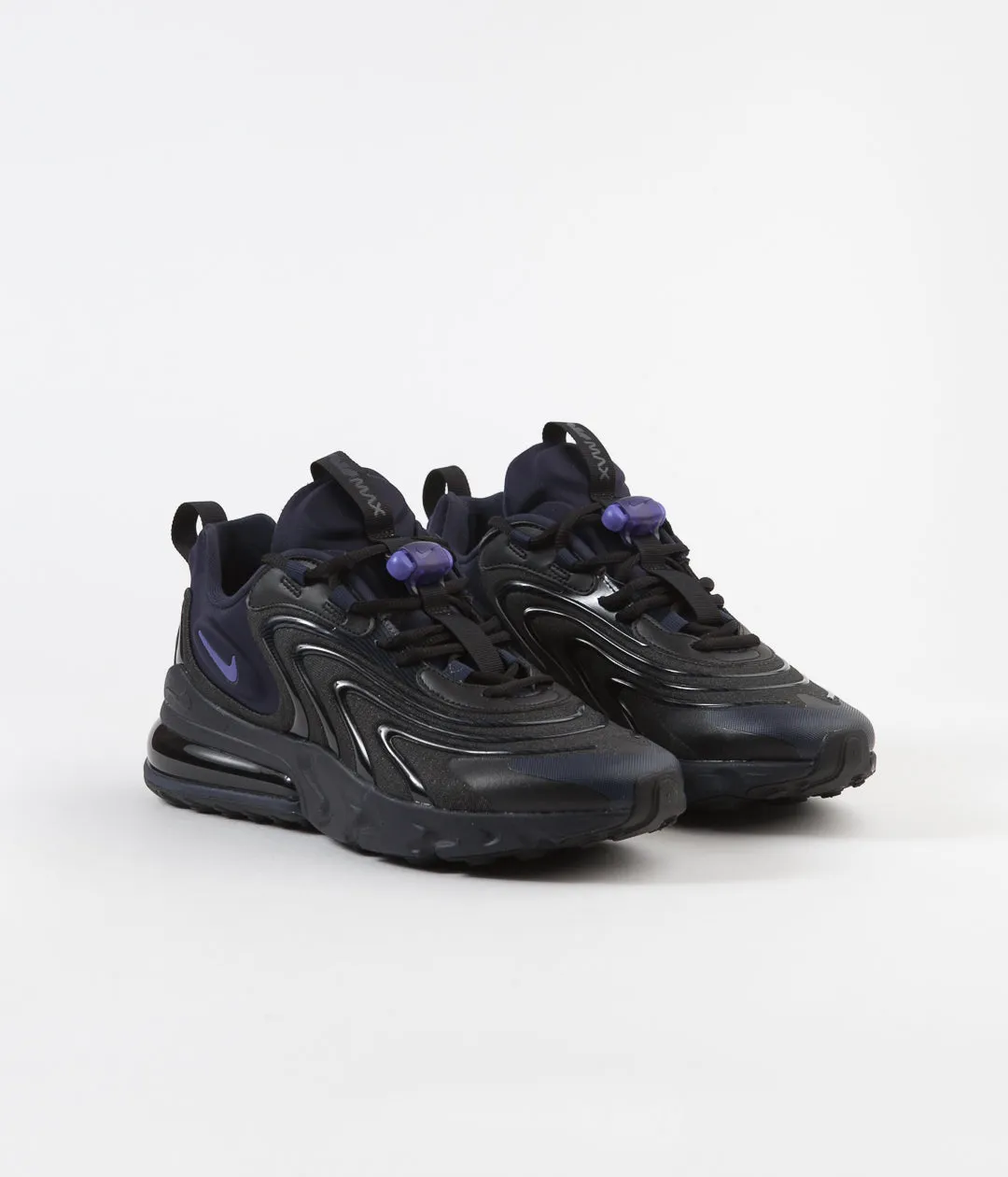 Nike Air Max 270 React ENG Shoes - Black / Sapphire - Obsidian