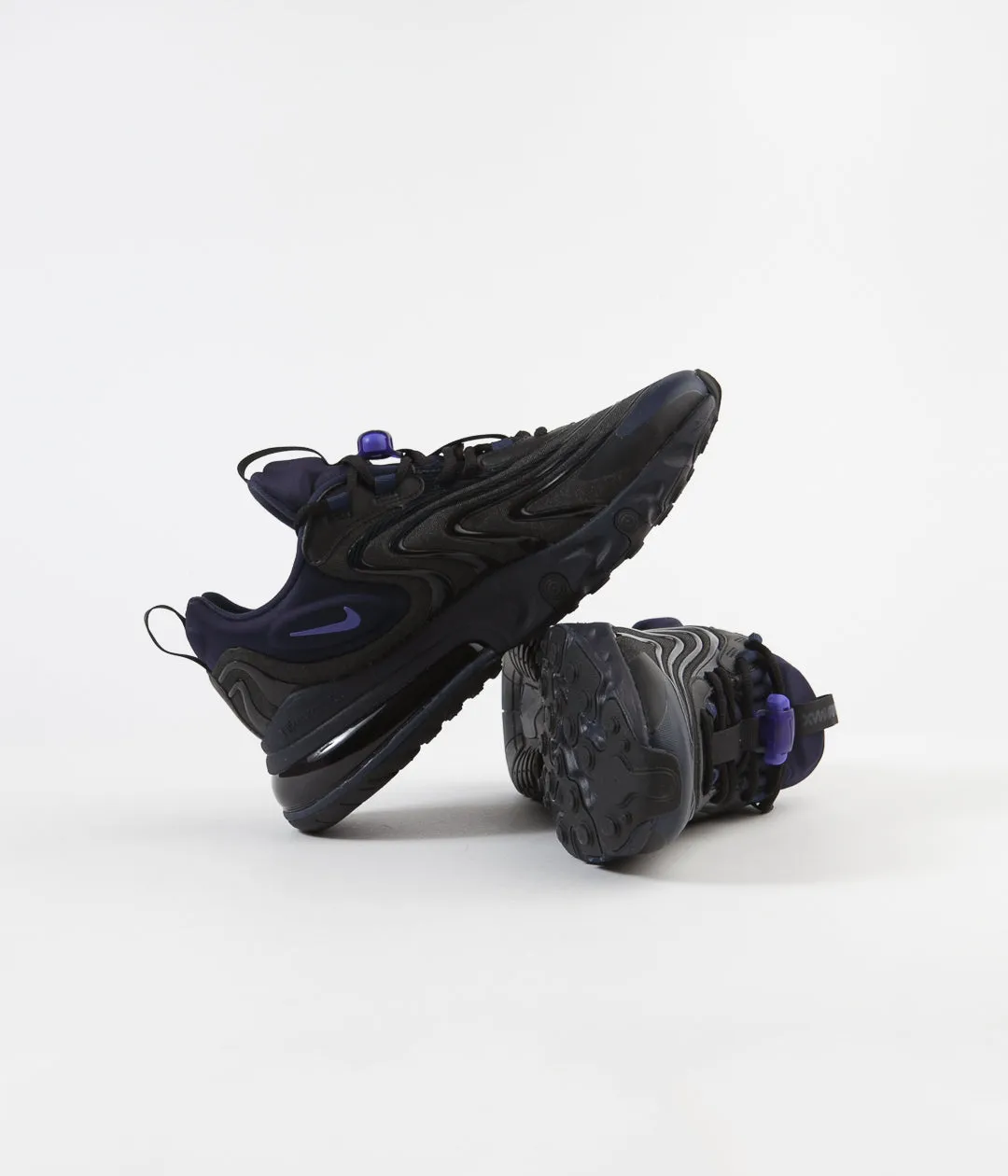 Nike Air Max 270 React ENG Shoes - Black / Sapphire - Obsidian