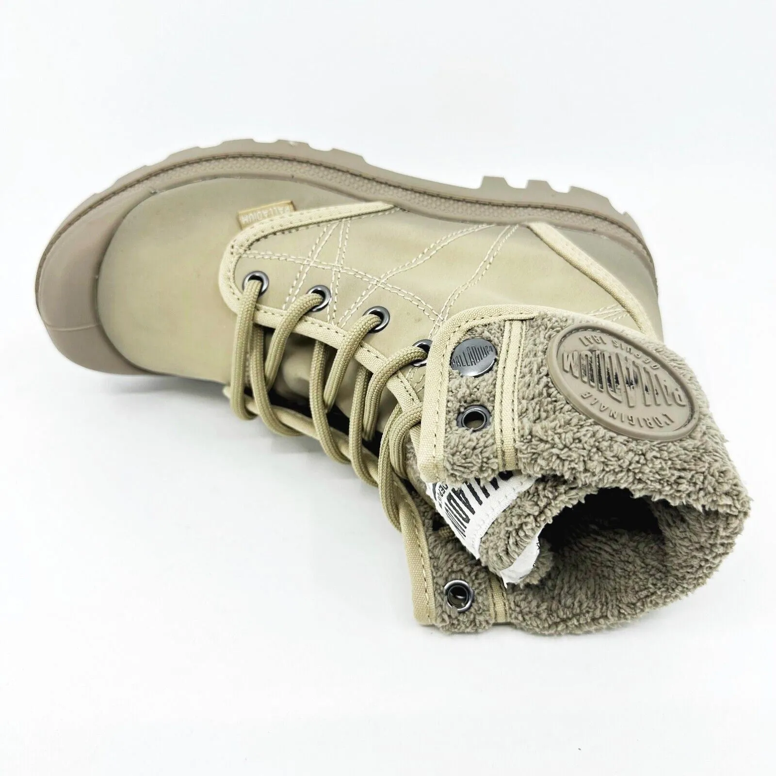 Palladium Pallabrousse Baggy Safari Dune Womens Size 5.5 Combat Boots 75978 248