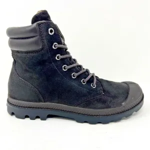 Palladium Wendy Rush F Dark Brown Womens Leather Combat Boots 93611 212