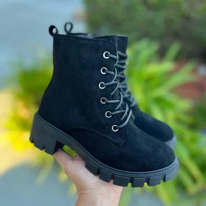 Paulina combat boots (Black)