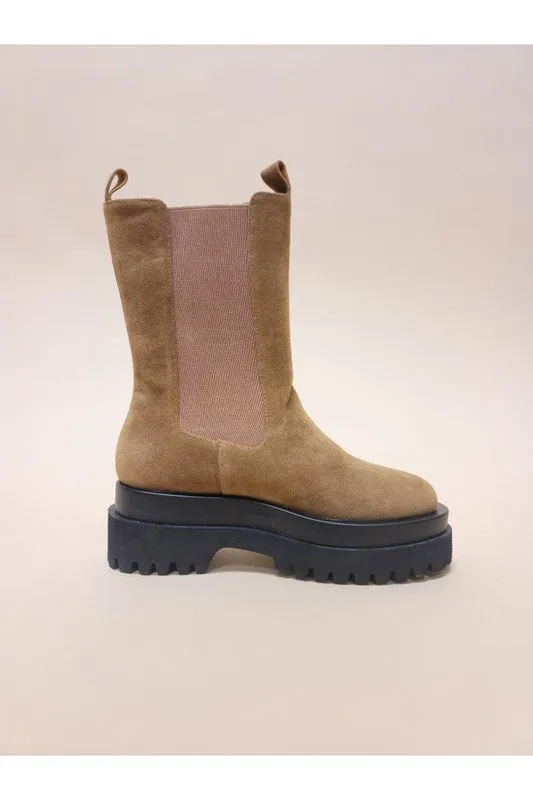 Platform Mid Calf Boots