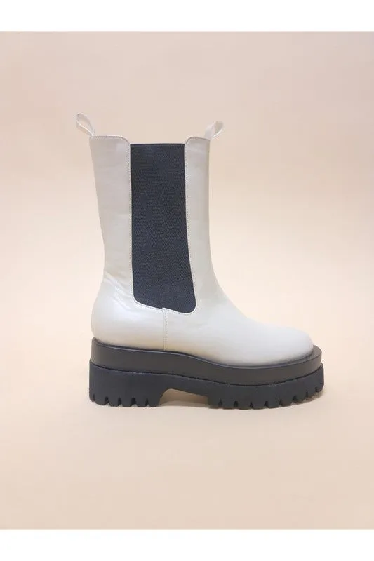 Platform Mid Calf Boots