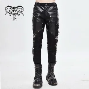'Plutonic' Punk Faux Leather Trousers