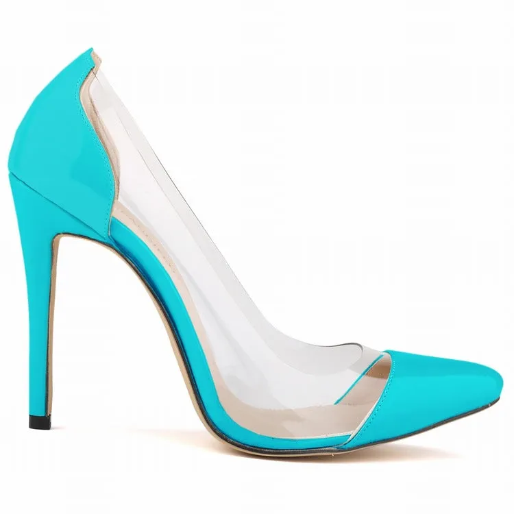 Red Trendy Stiletto Pointed Toe Nightclub Women's Single Shoes