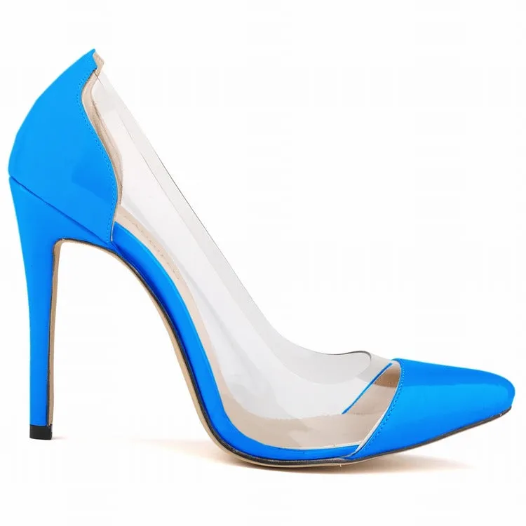 Red Trendy Stiletto Pointed Toe Nightclub Women's Single Shoes