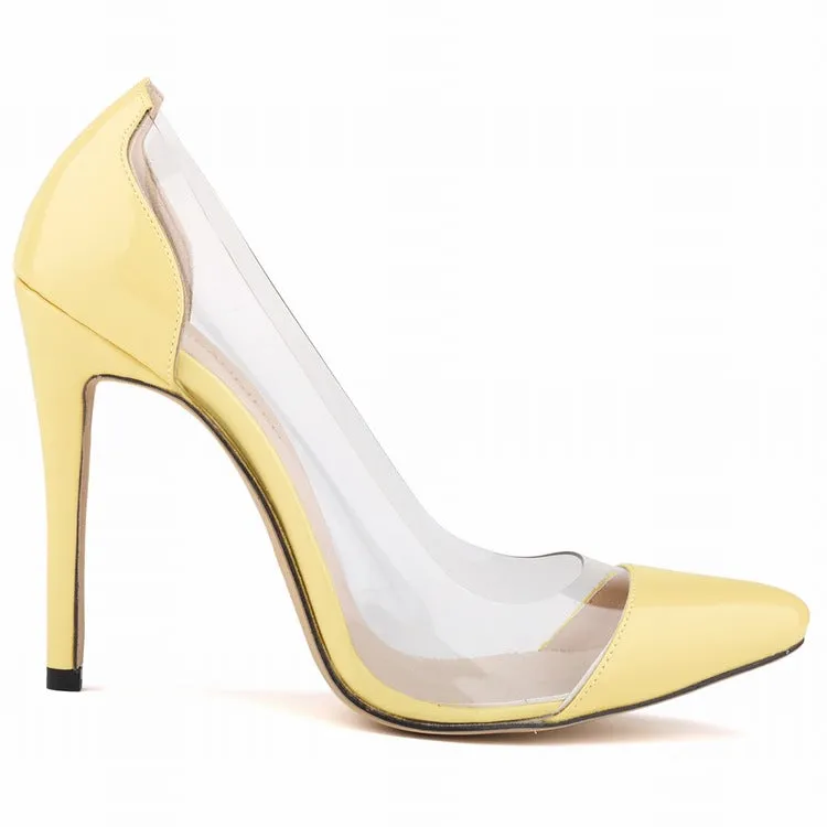 Red Trendy Stiletto Pointed Toe Nightclub Women's Single Shoes