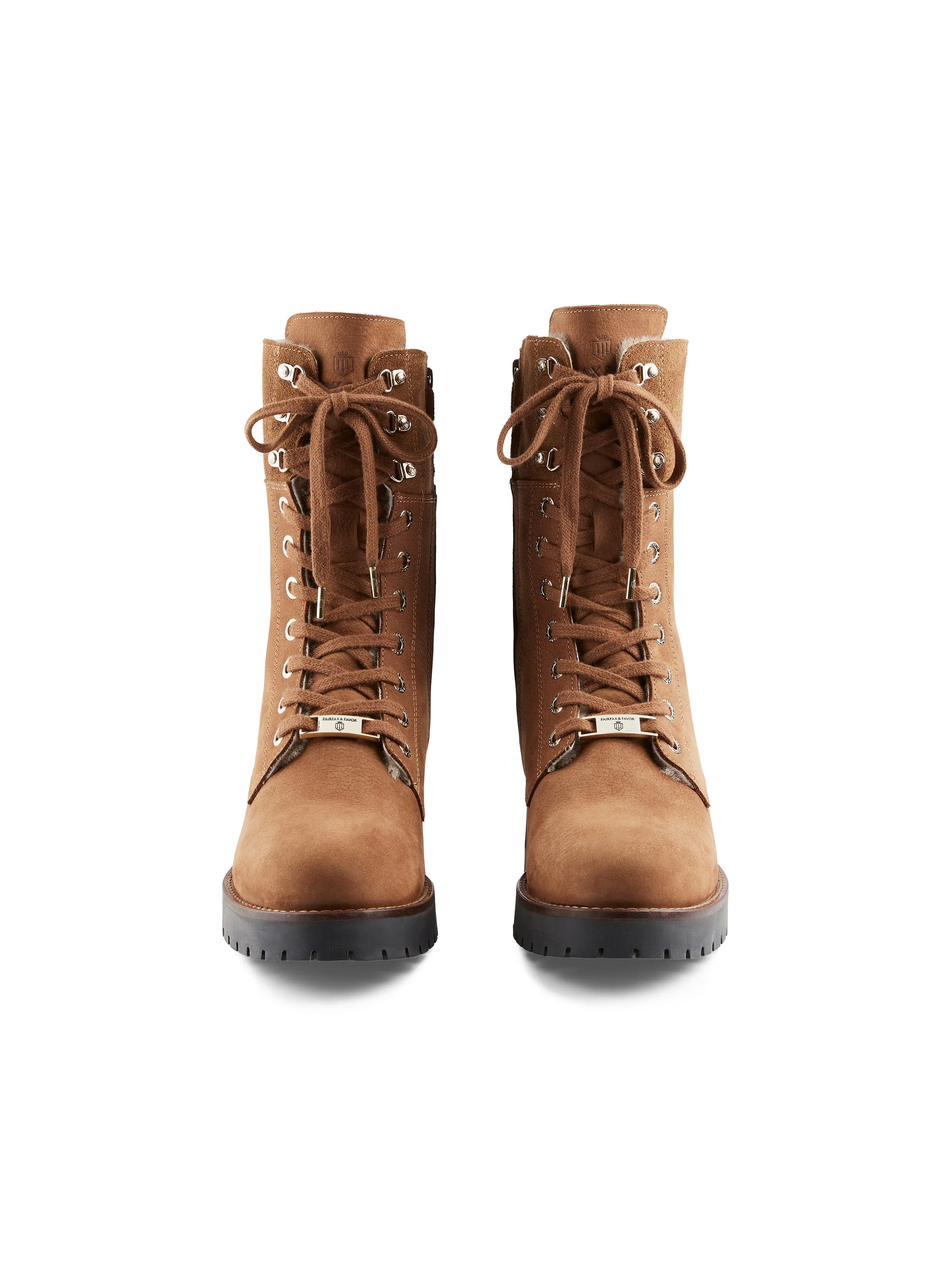 Shearling Lined Anglesey - Cognac Nubuck