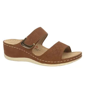 Shoe Max Spring/Summer-2025-S25-Victoria Lady Comfort-01 Leather Shoes-Tan
