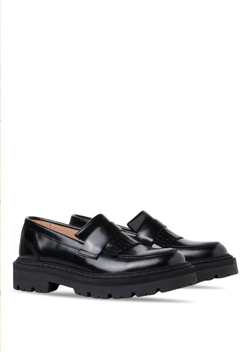 Spike Loafer - Black - Black