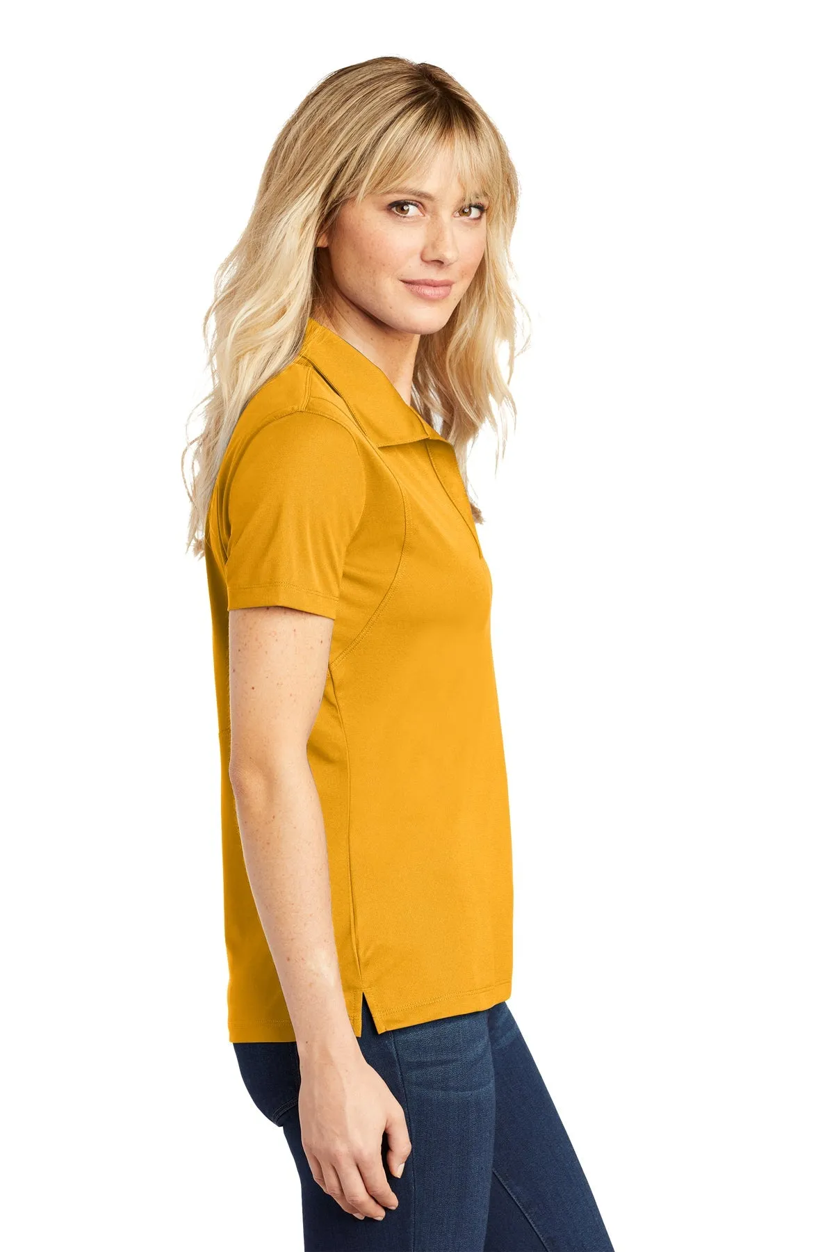 Sport-Tek Ladies Micropique Branded Sport-Wick Polos, Gold