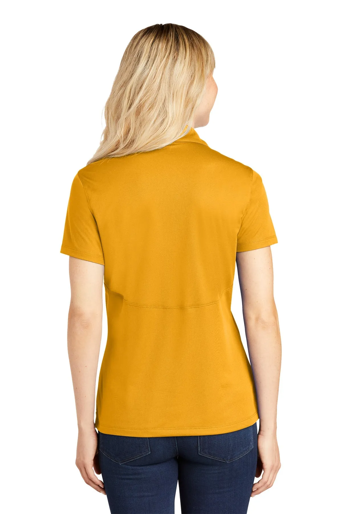 Sport-Tek Ladies Micropique Branded Sport-Wick Polos, Gold