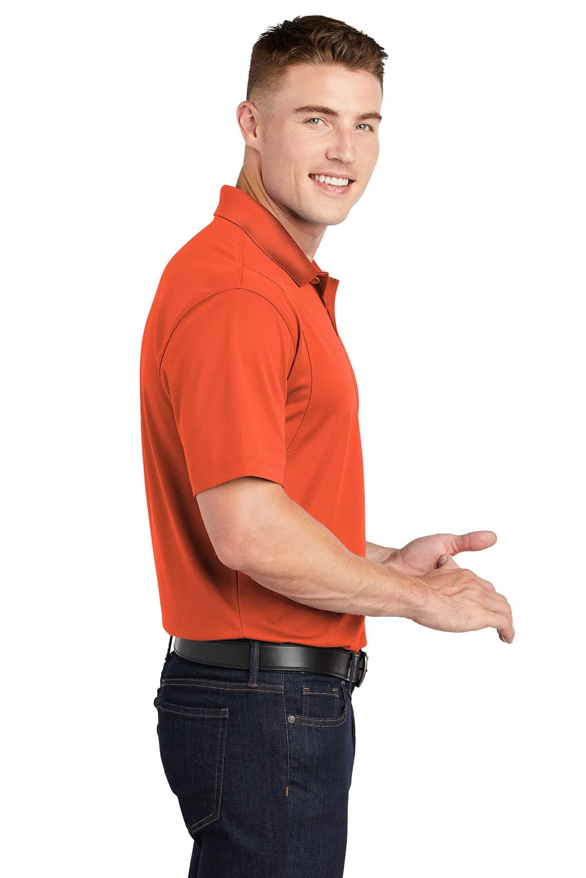 Sport-Tek Micropique Custom Sport-Wick Polos, Deep Orange