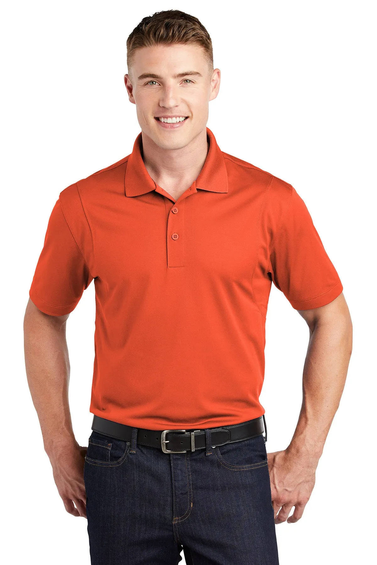 Sport-Tek Micropique Custom Sport-Wick Polos, Deep Orange