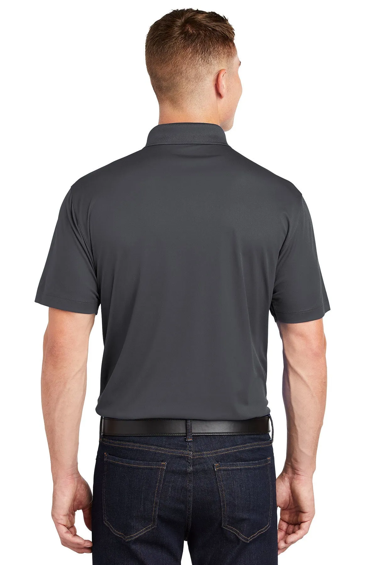 Sport-Tek Micropique Custom Sport-Wick Polos, Iron Grey