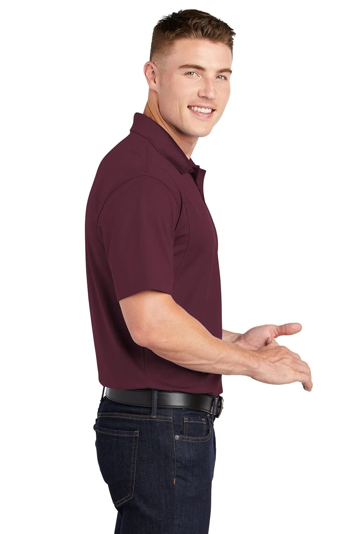 Sport-Tek Micropique Customized Sport-Wick Polos, Maroon