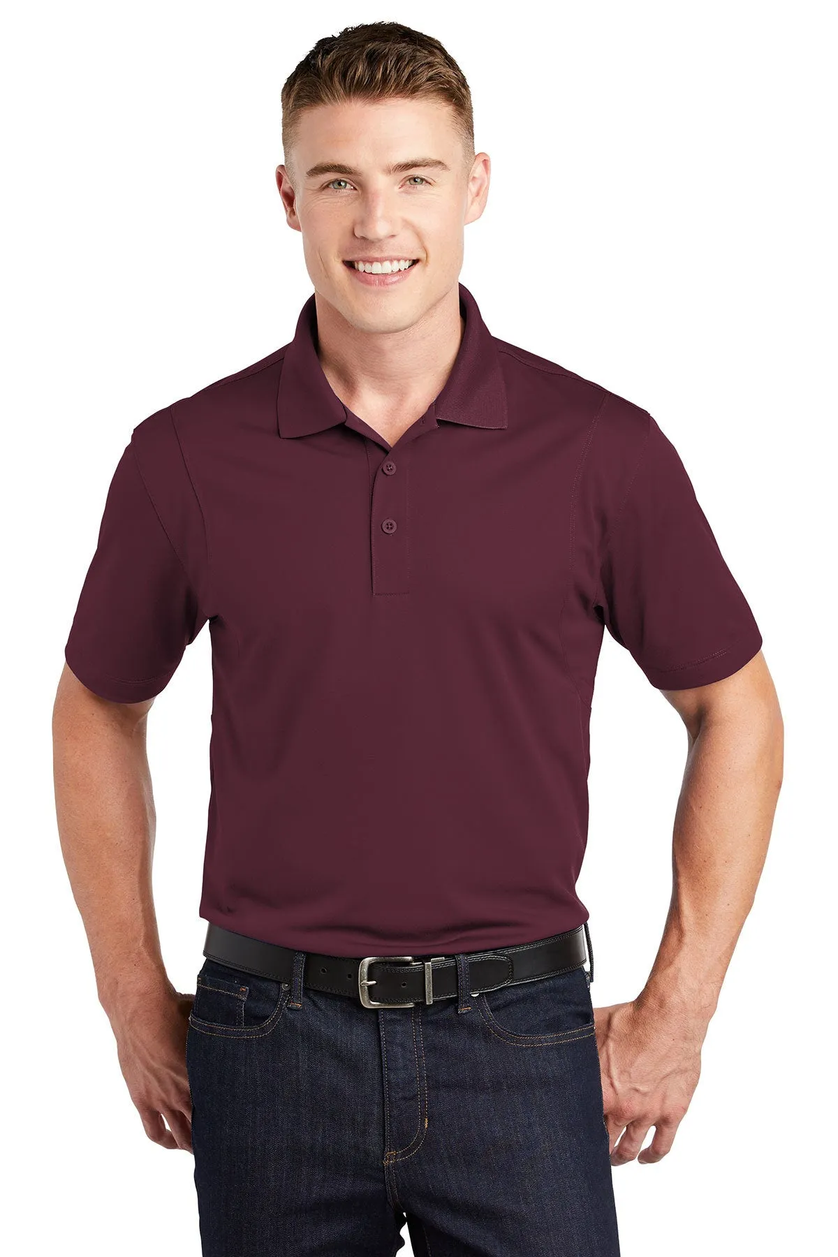 Sport-Tek Micropique Customized Sport-Wick Polos, Maroon