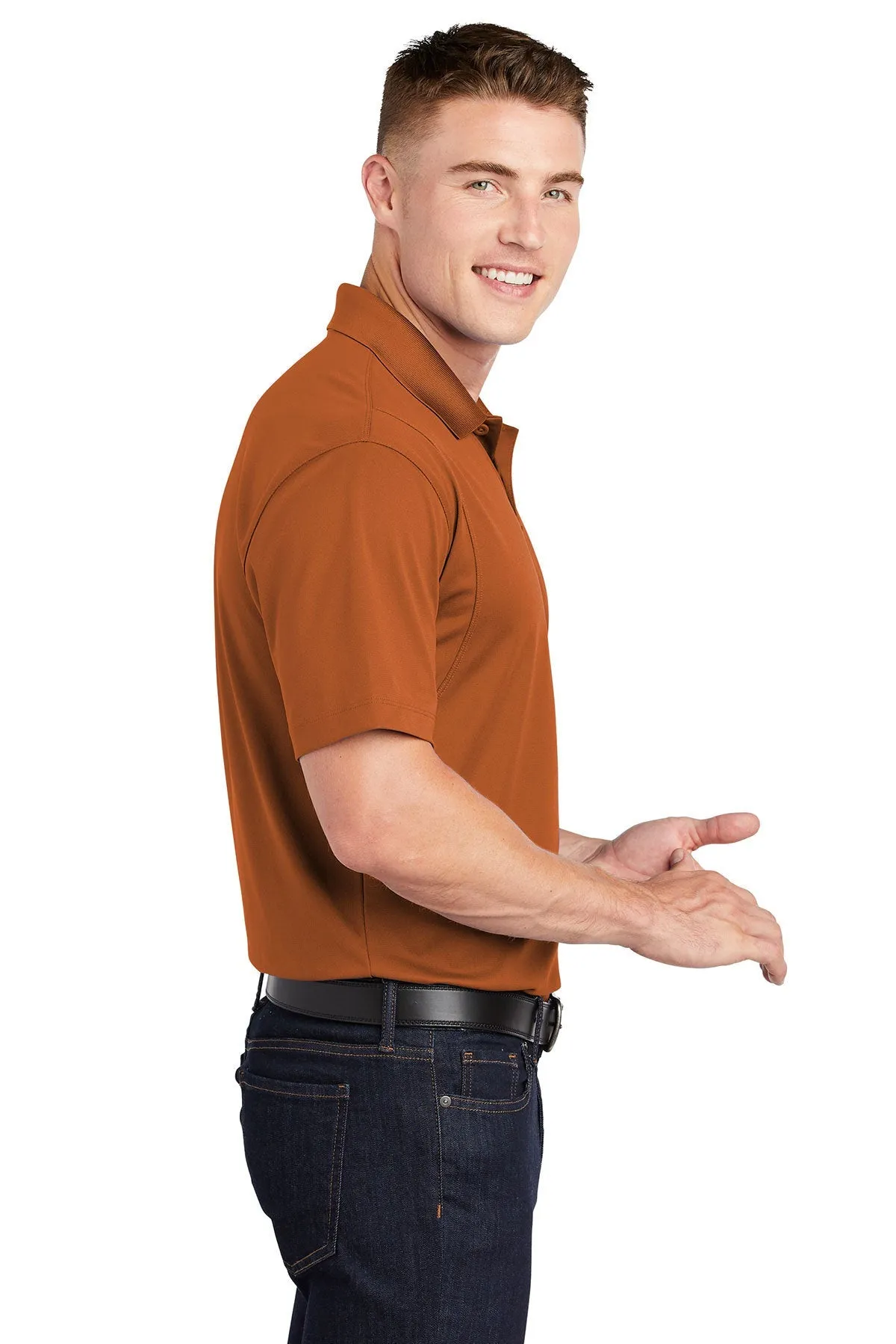 Sport-Tek Micropique Customized Sport-Wick Polos, Texas Orange