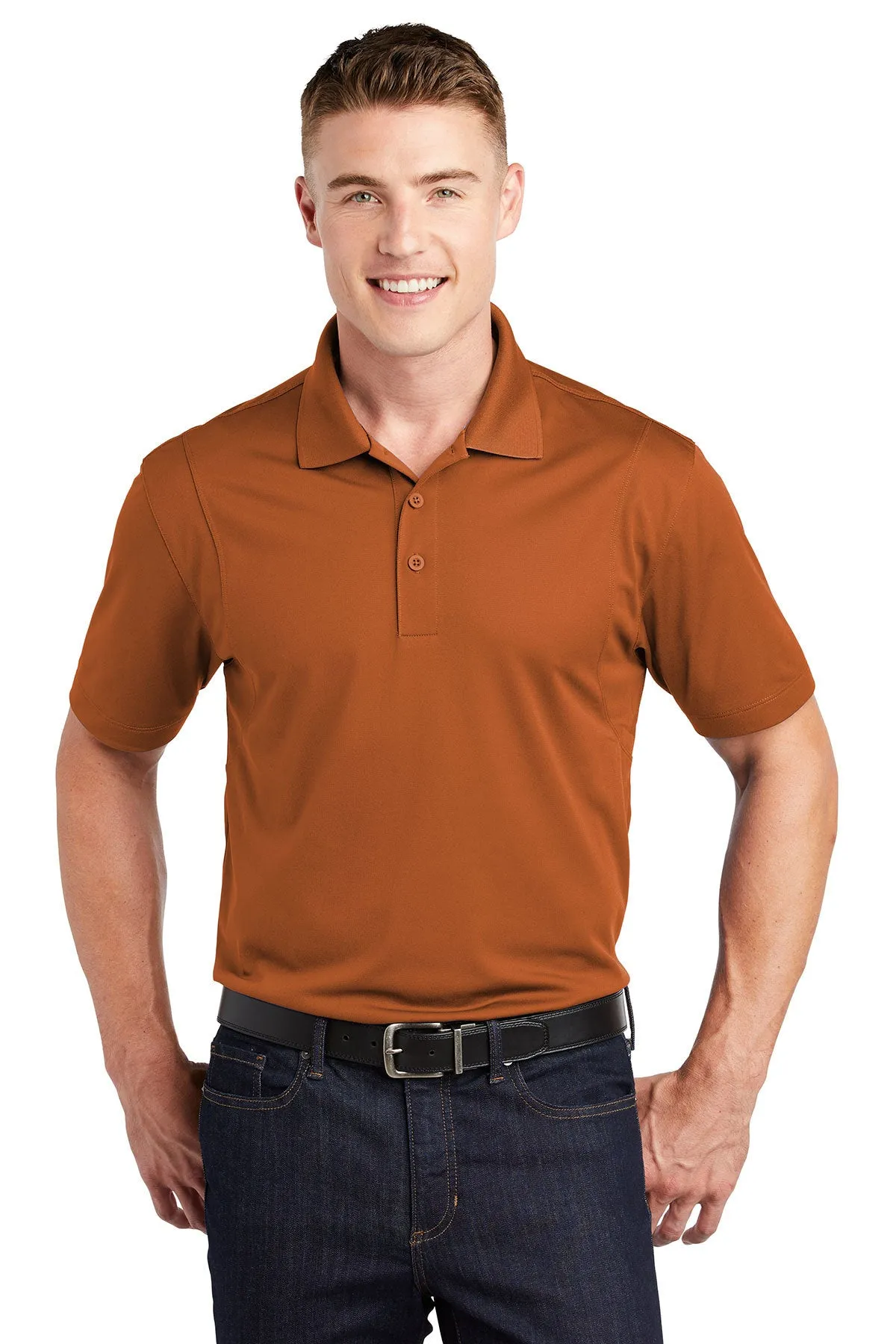 Sport-Tek Micropique Customized Sport-Wick Polos, Texas Orange