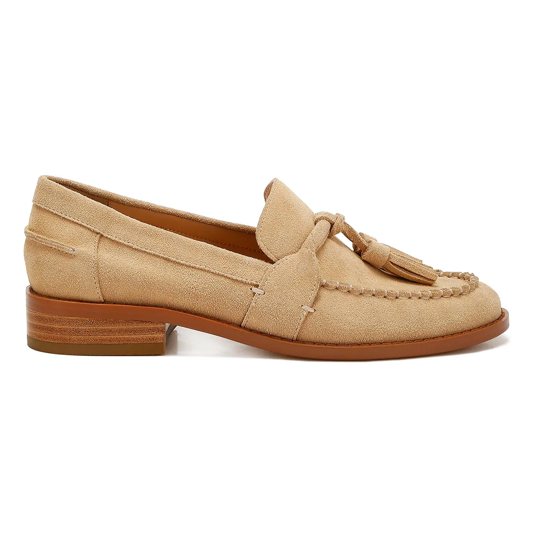 Tassels Detail Suede Loafers