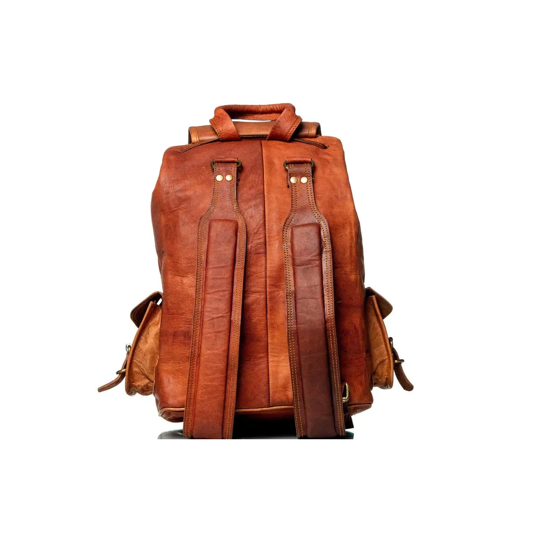 The Alvarado Tanned Leather Backpack