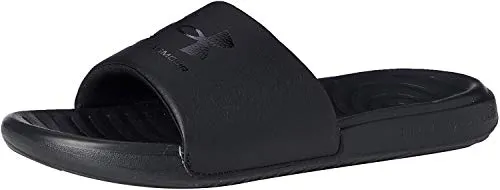 Under Armour Men's Ansa Fixed Strap Slide Sandal, Black (003)/Black, 9