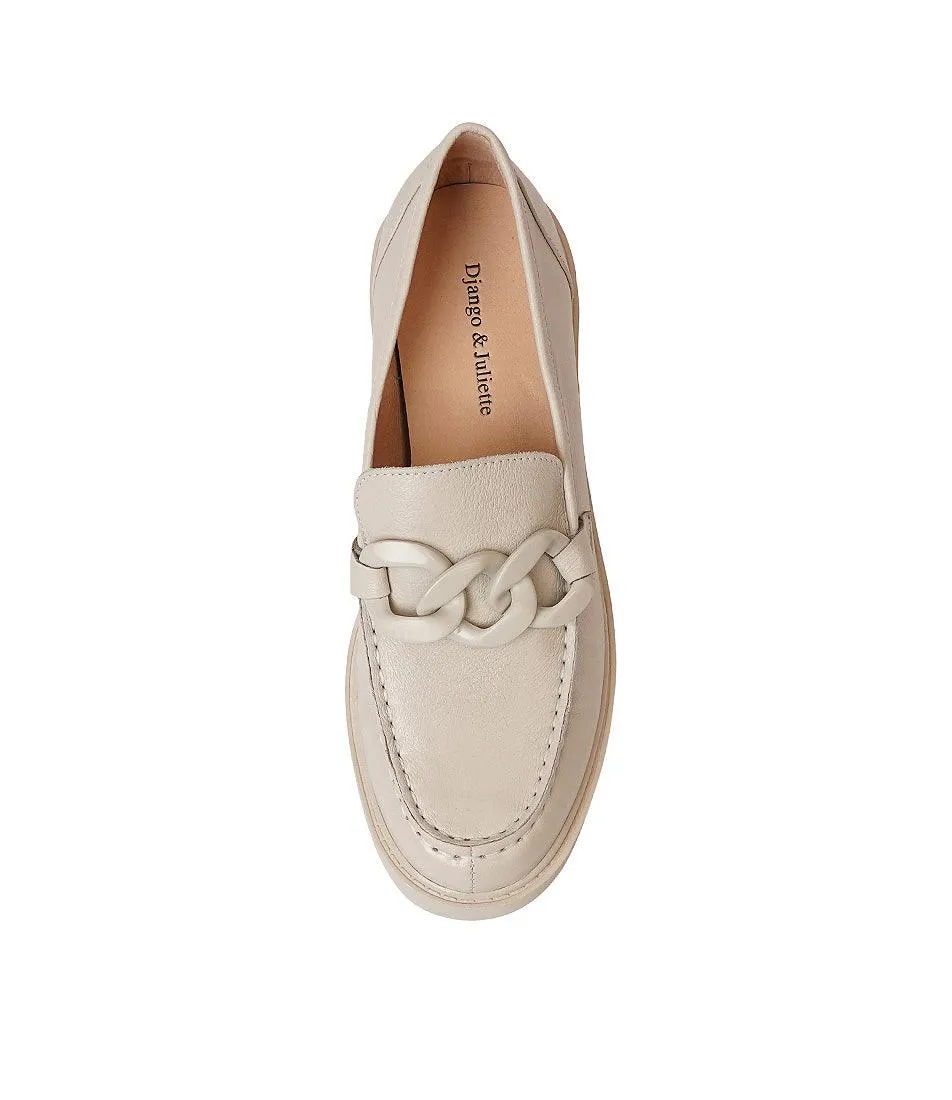 Unnay Almond Leather Heeled Loafers