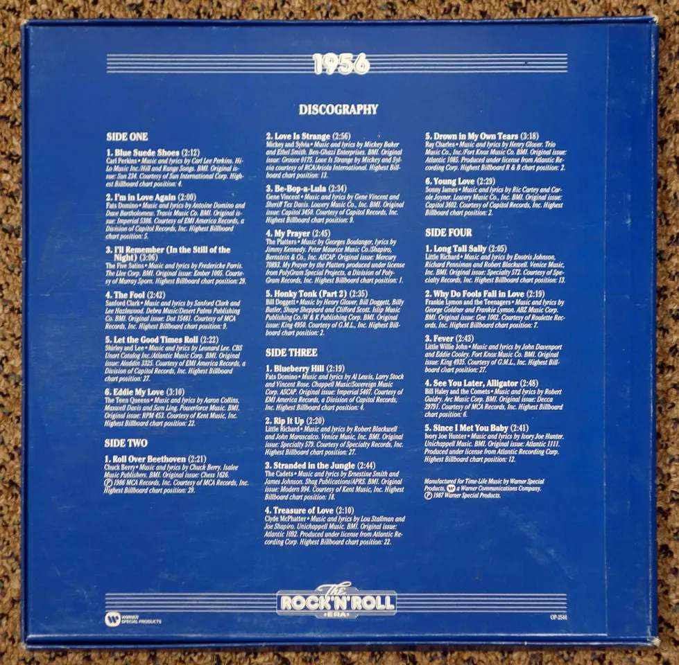 Various – The Rock 'N' Roll Era: 1956 (1987) 2xLP, Box Set