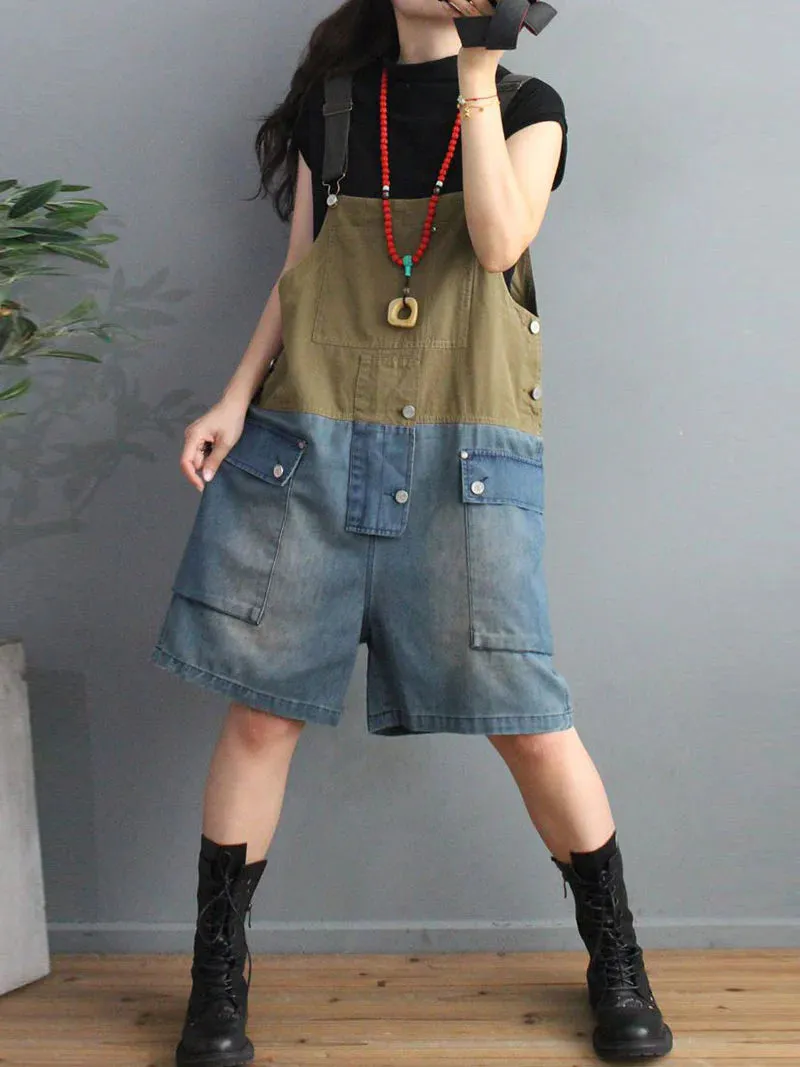 Vintage Short Overalls Dungarees