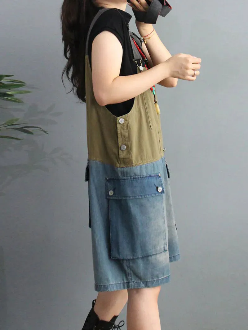 Vintage Short Overalls Dungarees