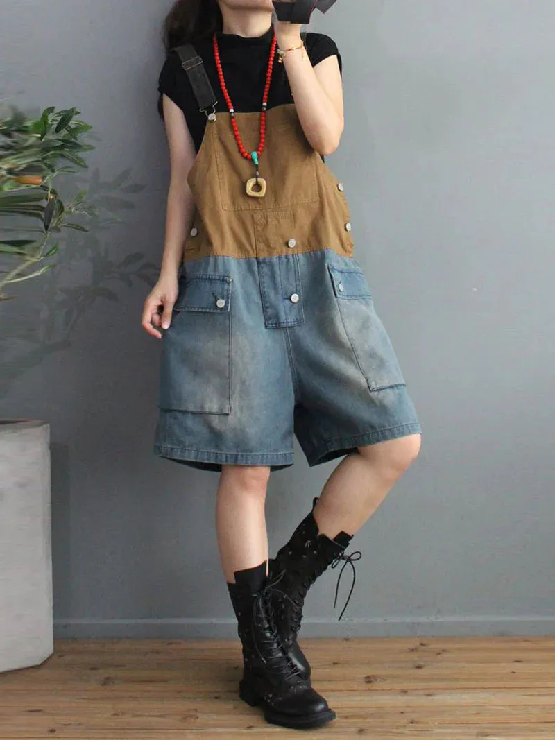 Vintage Short Overalls Dungarees