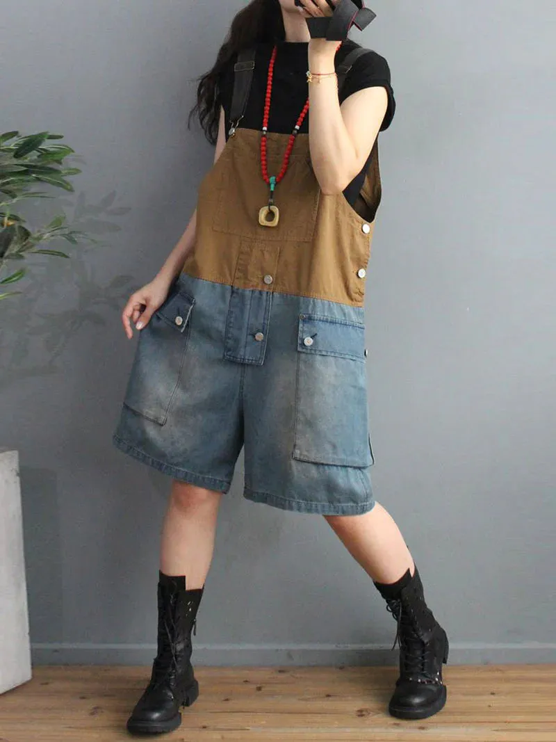 Vintage Short Overalls Dungarees
