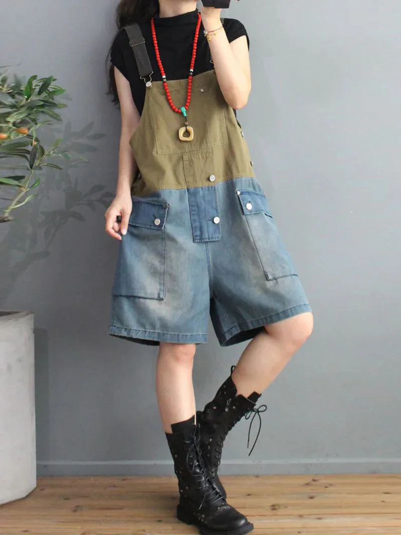Vintage Short Overalls Dungarees